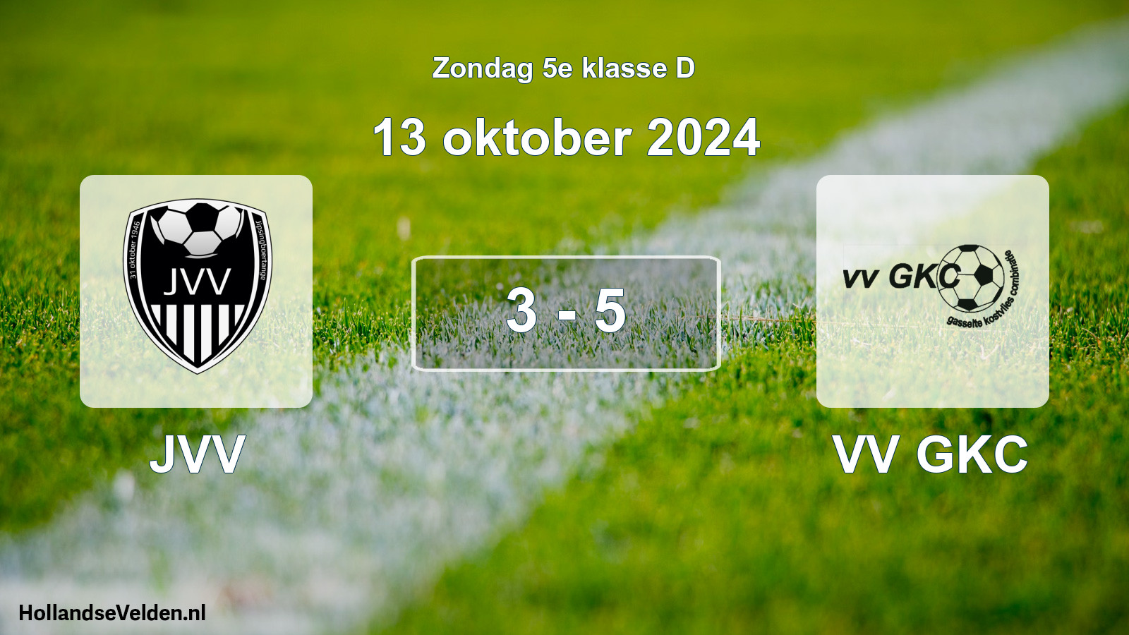 Total number of matches played: JVV - VV GKC 3 - 5 (13 October 2024)