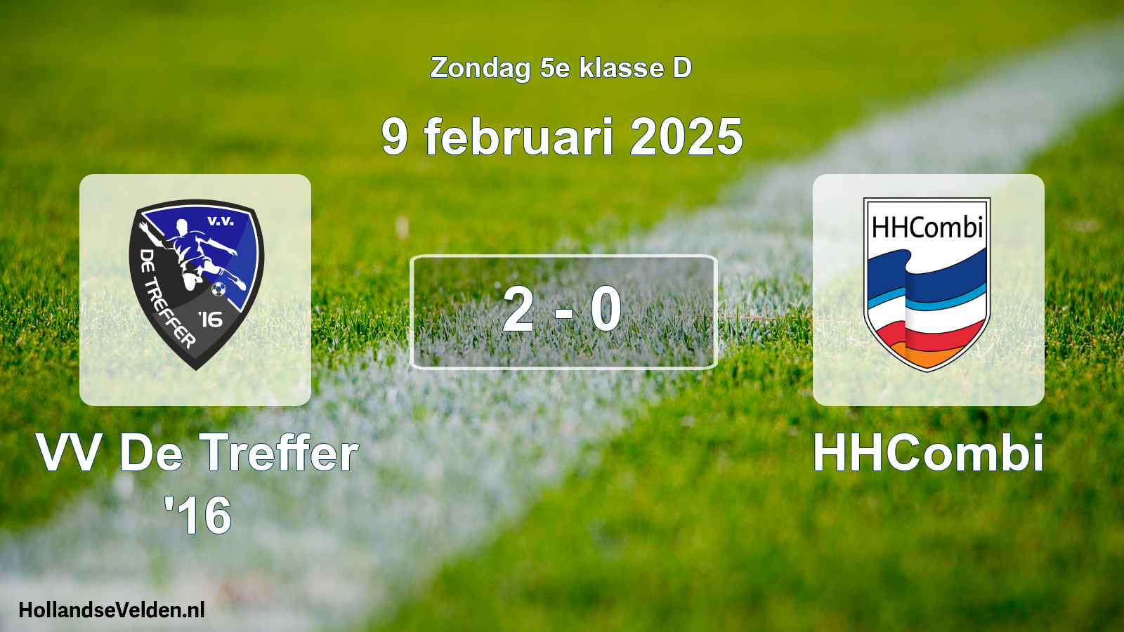 Total number of matches played: VV De Treffer '16 - HHCombi 2 - 0 (9 February 2025)