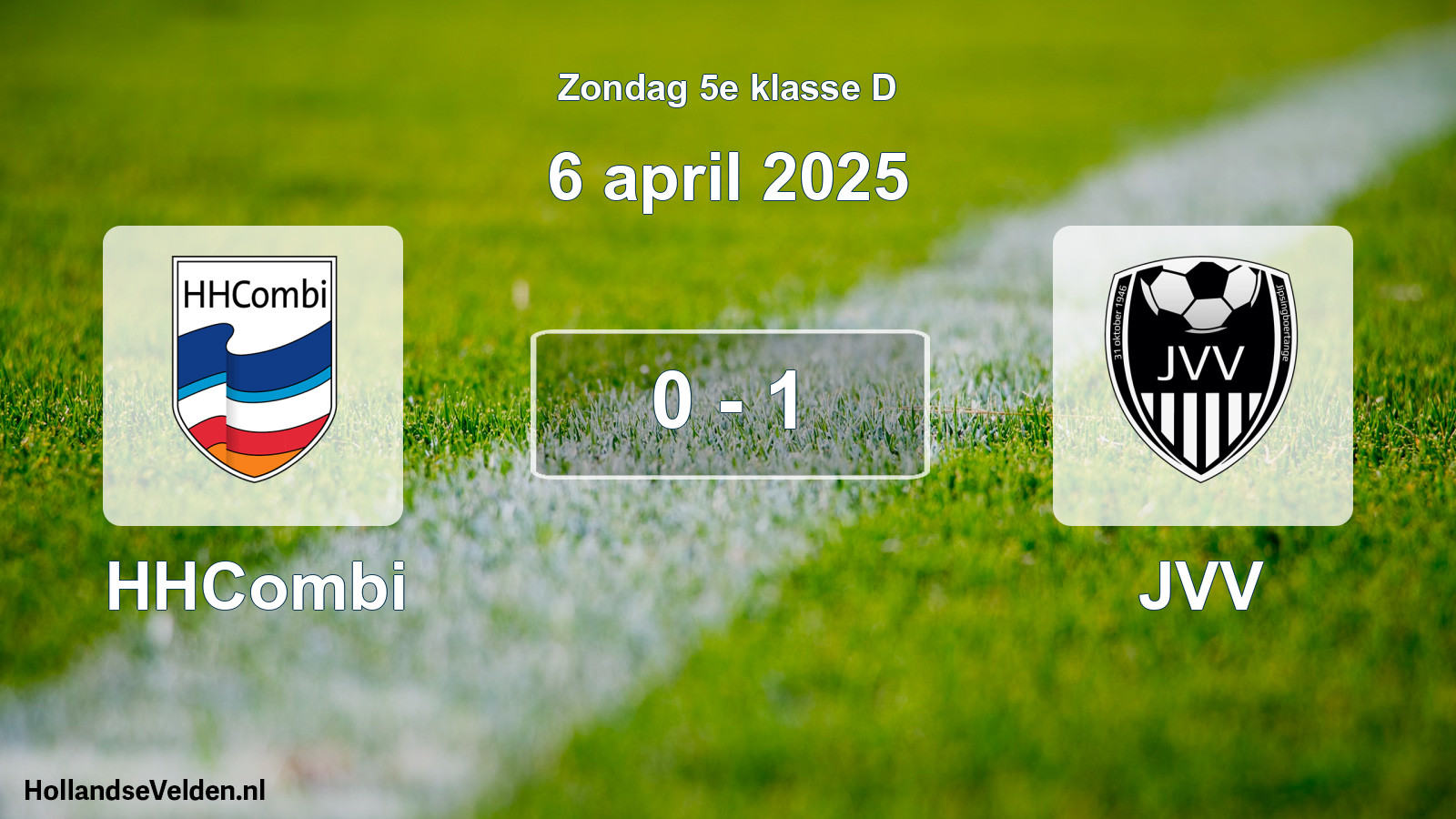 Total number of matches played: HHCombi - JVV 0 - 1 (6 April 2025)