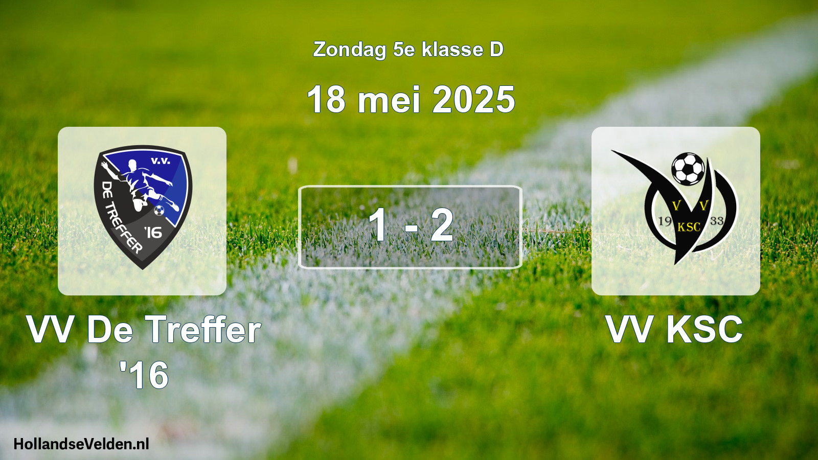 Total number of matches played: VV De Treffer '16 - VV KSC 1 - 2 (18 May 2025)
