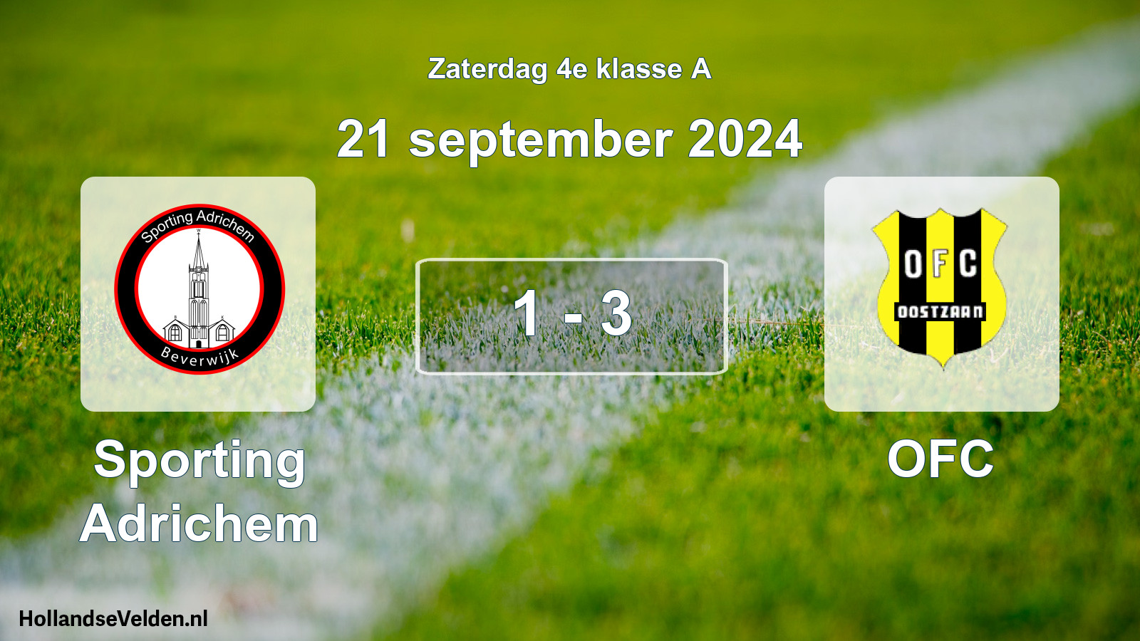 Total number of matches played: Sporting Adrichem - OFC 1 - 3 (21 September 2024)