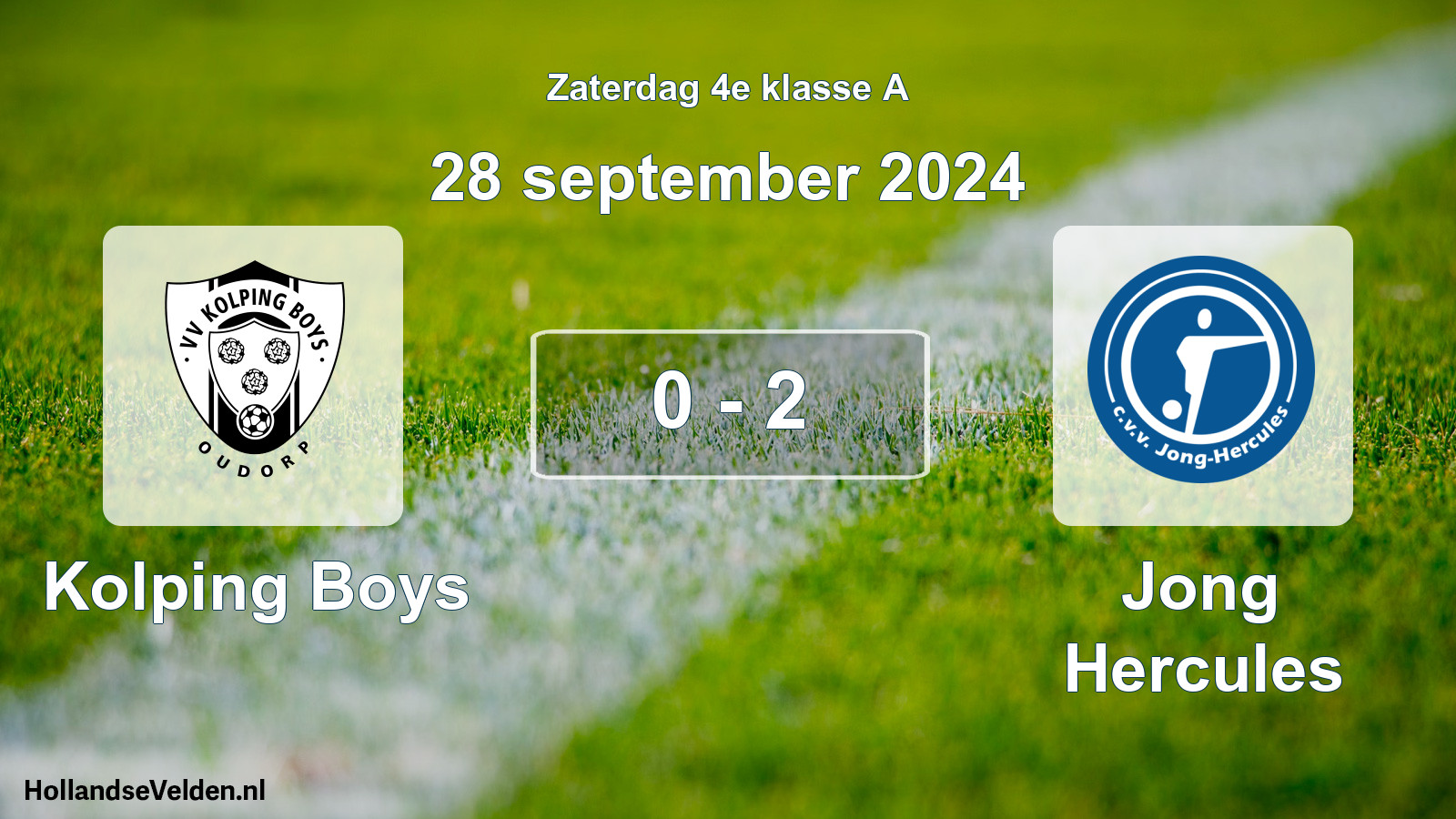 Total number of matches played: Kolping Boys - Jong Hercules 0 - 2 (28 September 2024)
