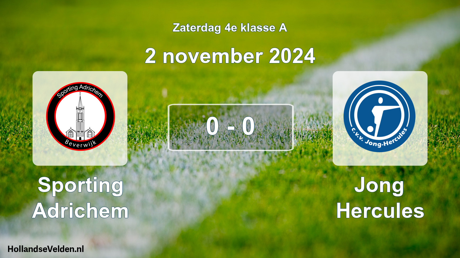 Total number of matches played: Sporting Adrichem - Jong Hercules 0 - 0 (2 November 2024)
