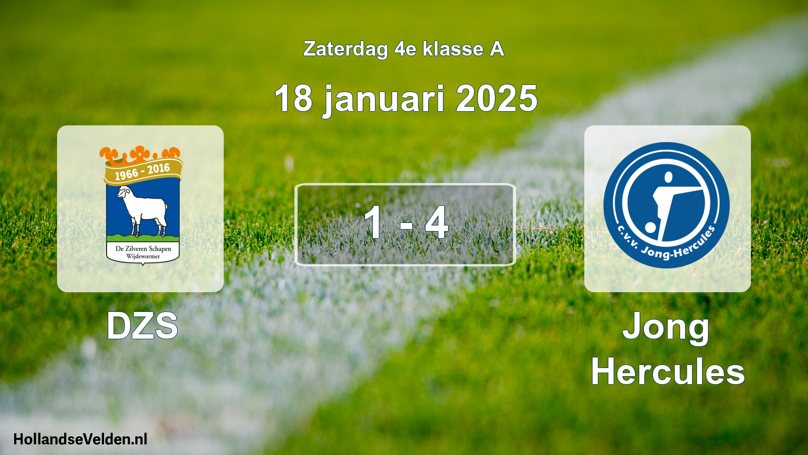 Total number of matches played: DZS - Jong Hercules 1 - 4 (18 January 2025)