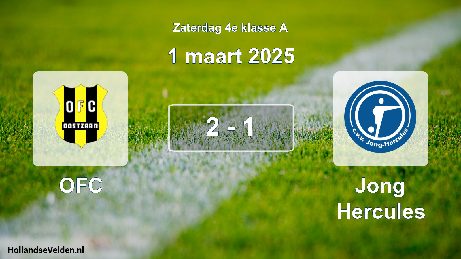 Total number of matches played: OFC - Jong Hercules 2 - 1 (1 March 2025)