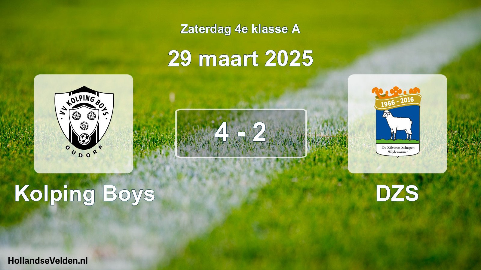 Total number of matches played: Kolping Boys - DZS 4 - 2 (29 March 2025)