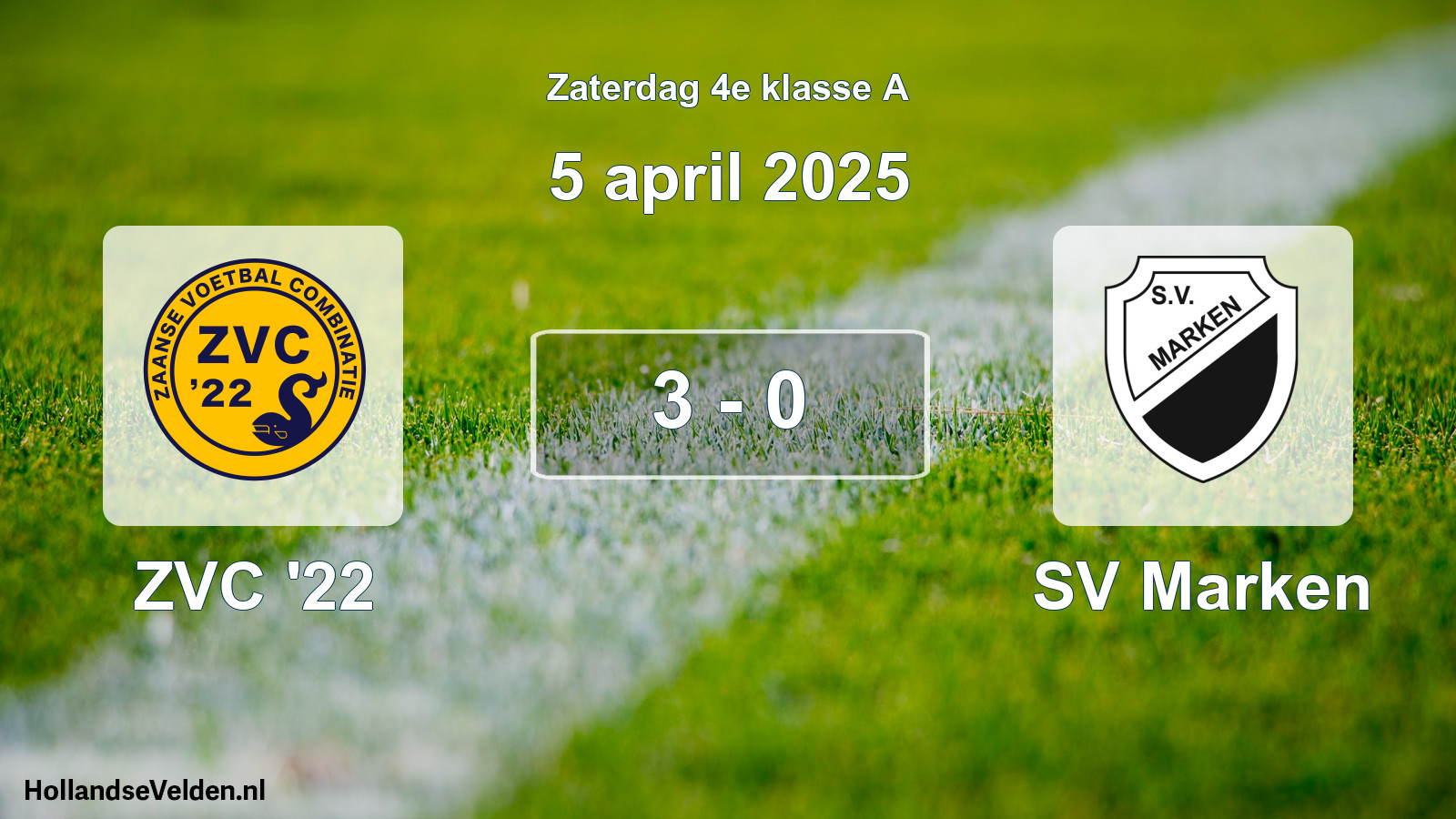 Total number of matches played: ZVC '22 - SV Marken 3 - 0 (5 April 2025)