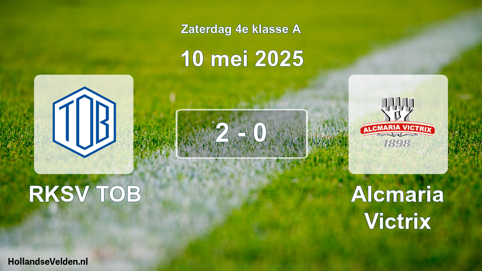 Total number of matches played: RKSV TOB - Alcmaria Victrix 2 - 0 (10 May 2025)