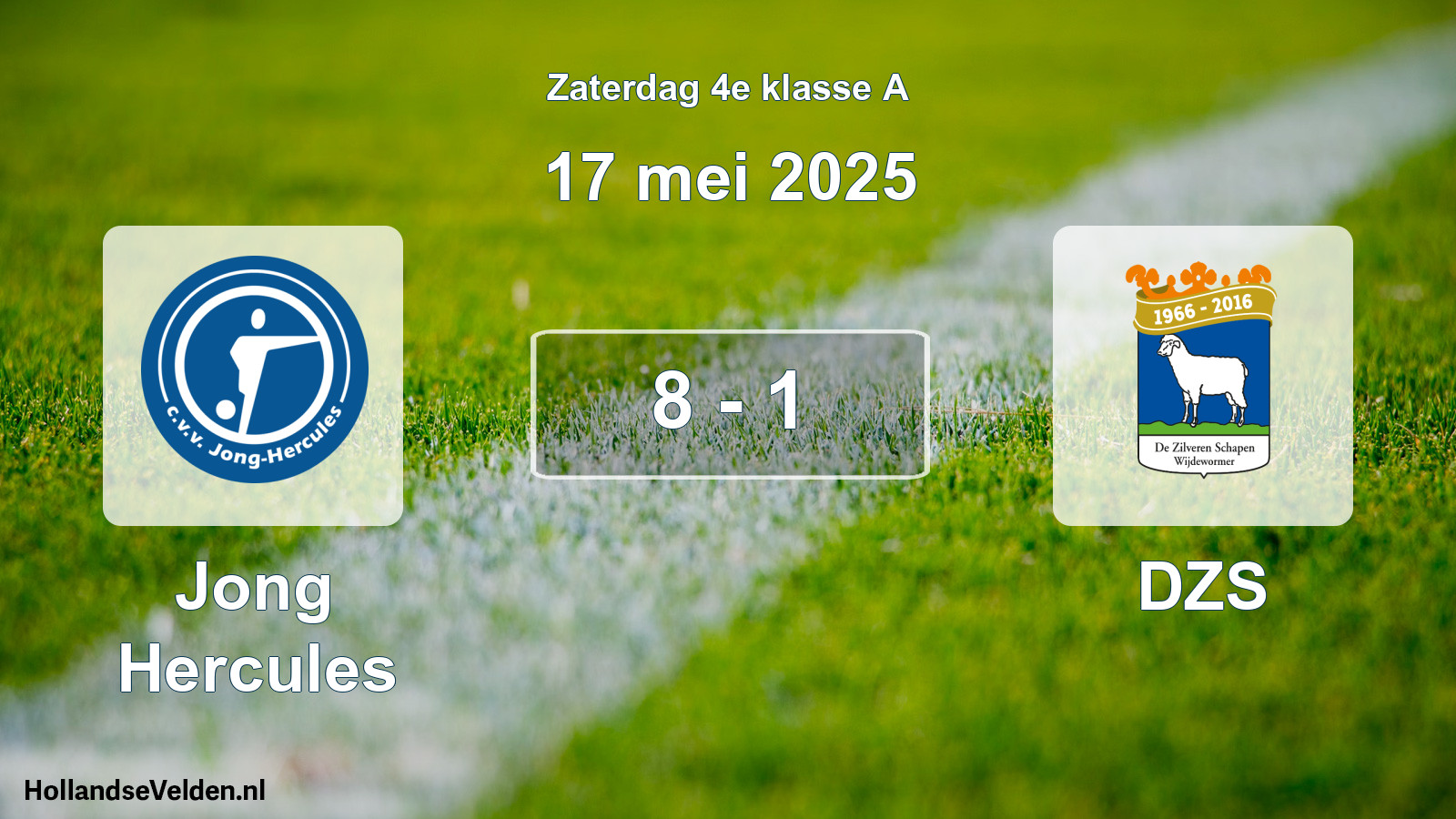 Total number of matches played: Jong Hercules - DZS 8 - 1 (17 May 2025)