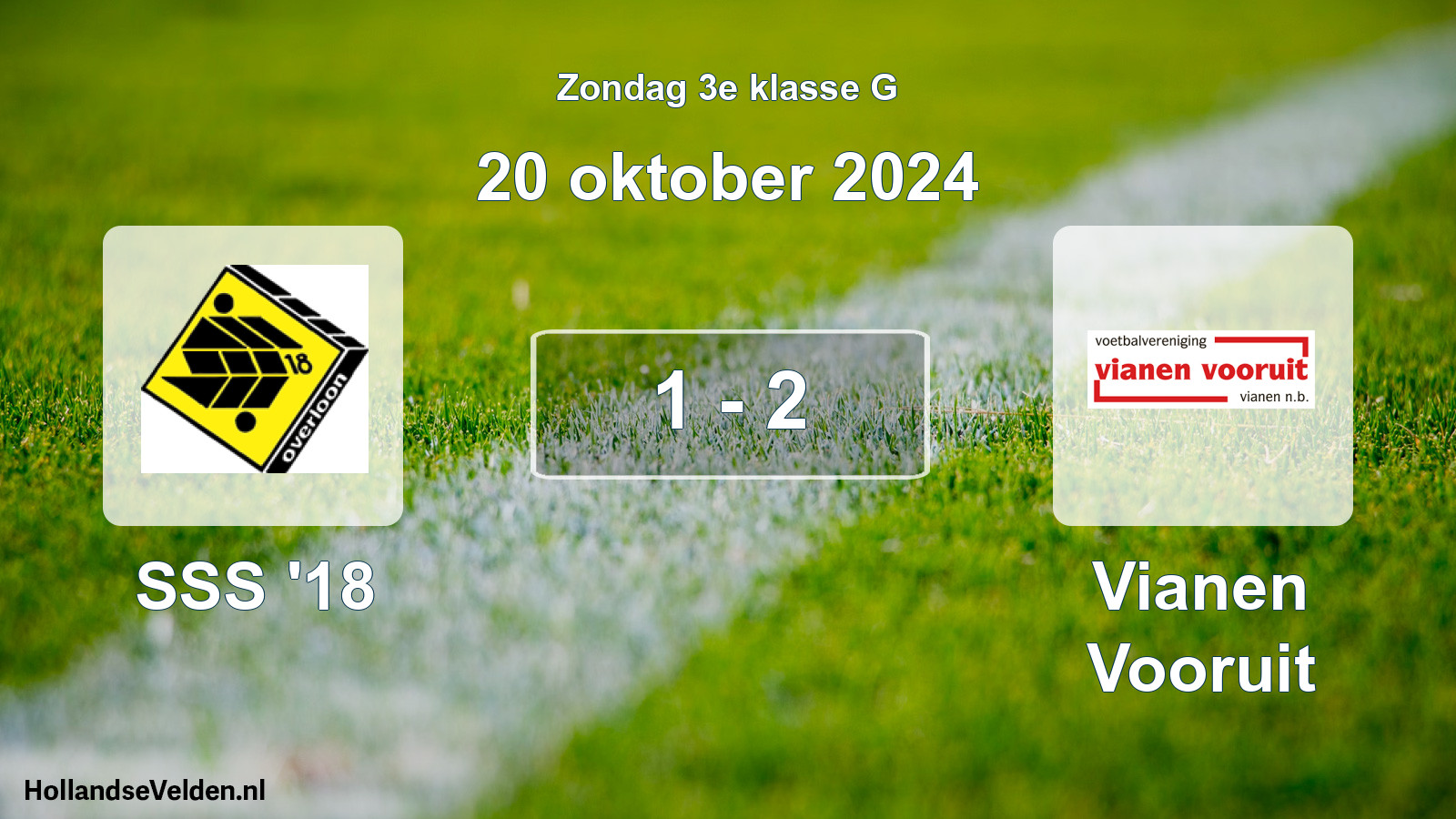 Total number of matches played: SSS '18 - Vianen Vooruit 1 - 2 (20 October 2024)