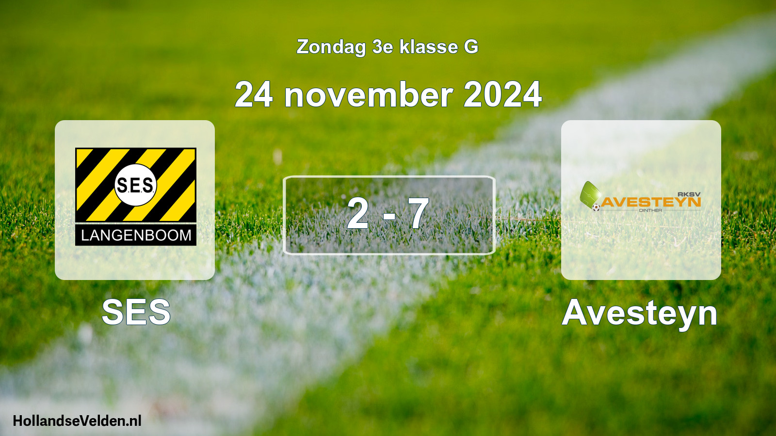 Total number of matches played: SES - Avesteyn 2 - 7 (24 November 2024)