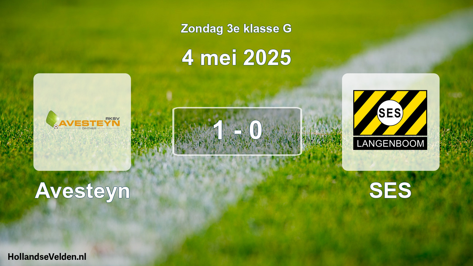 Total number of matches played: Avesteyn - SES 1 - 0 (4 May 2025)