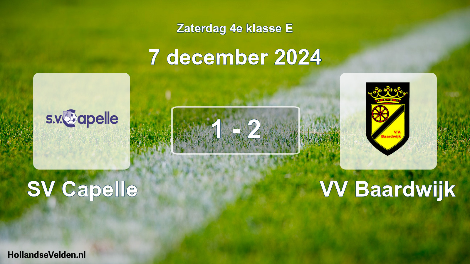 Total number of matches played: SV Capelle - VV Baardwijk 1 - 2 (7 December 2024)