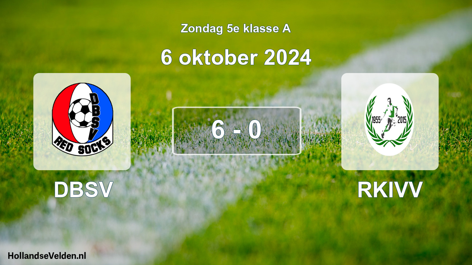 Total number of matches played: DBSV - RKIVV 6 - 0 (6 October 2024)