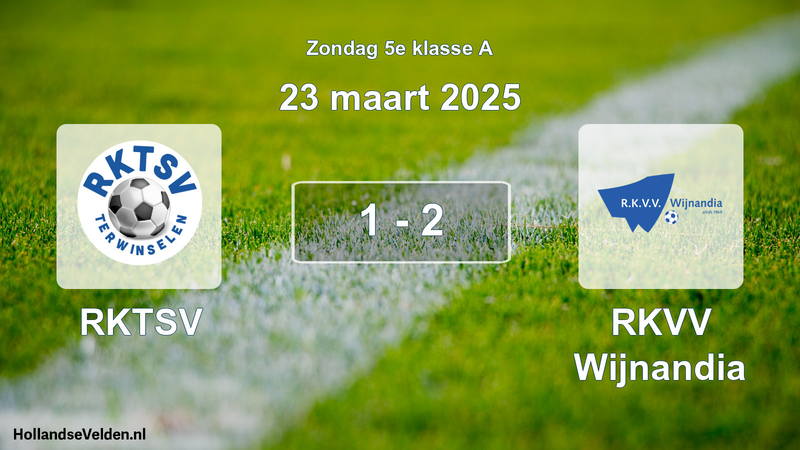 Total number of matches played: RKTSV - RKVV Wijnandia 1 - 2 (23 March 2025)