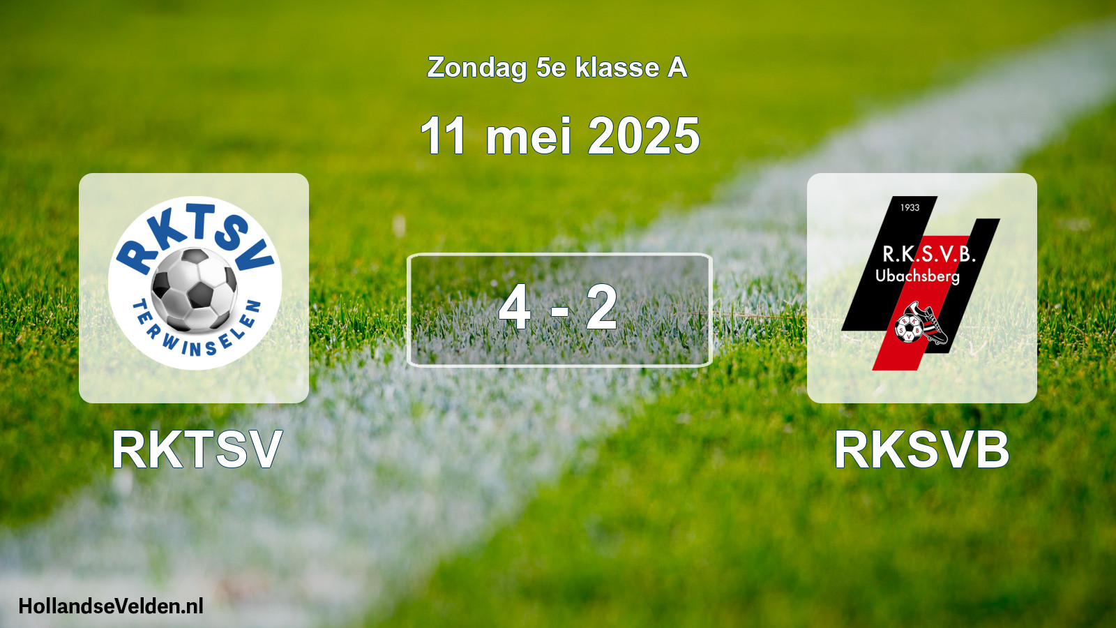 Total number of matches played: RKTSV - RKSVB 4 - 2 (11 May 2025)