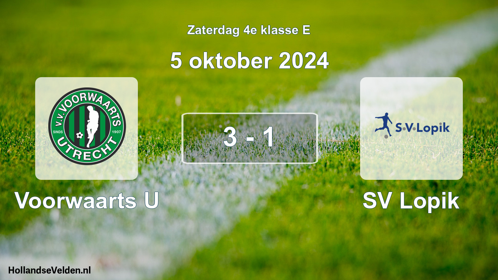 Total number of matches played: Voorwaarts U - SV Lopik 3 - 1 (5 October 2024)