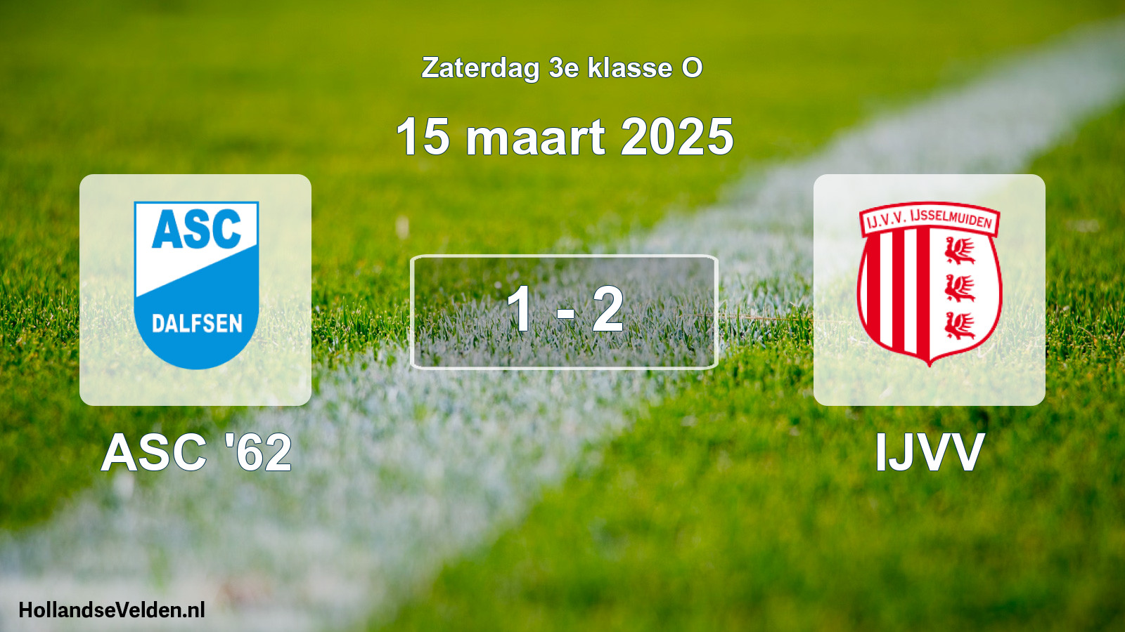Total number of matches played: ASC '62 - IJVV 1 - 2 (15 March 2025)