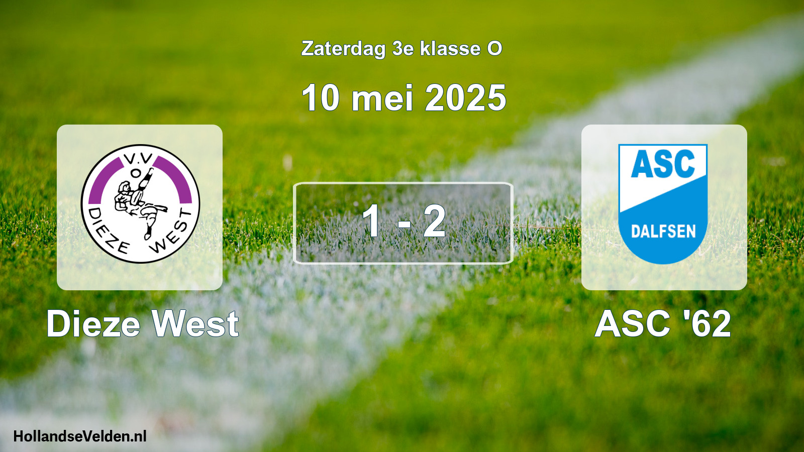Total number of matches played: Dieze West - ASC '62 1 - 2 (10 May 2025)