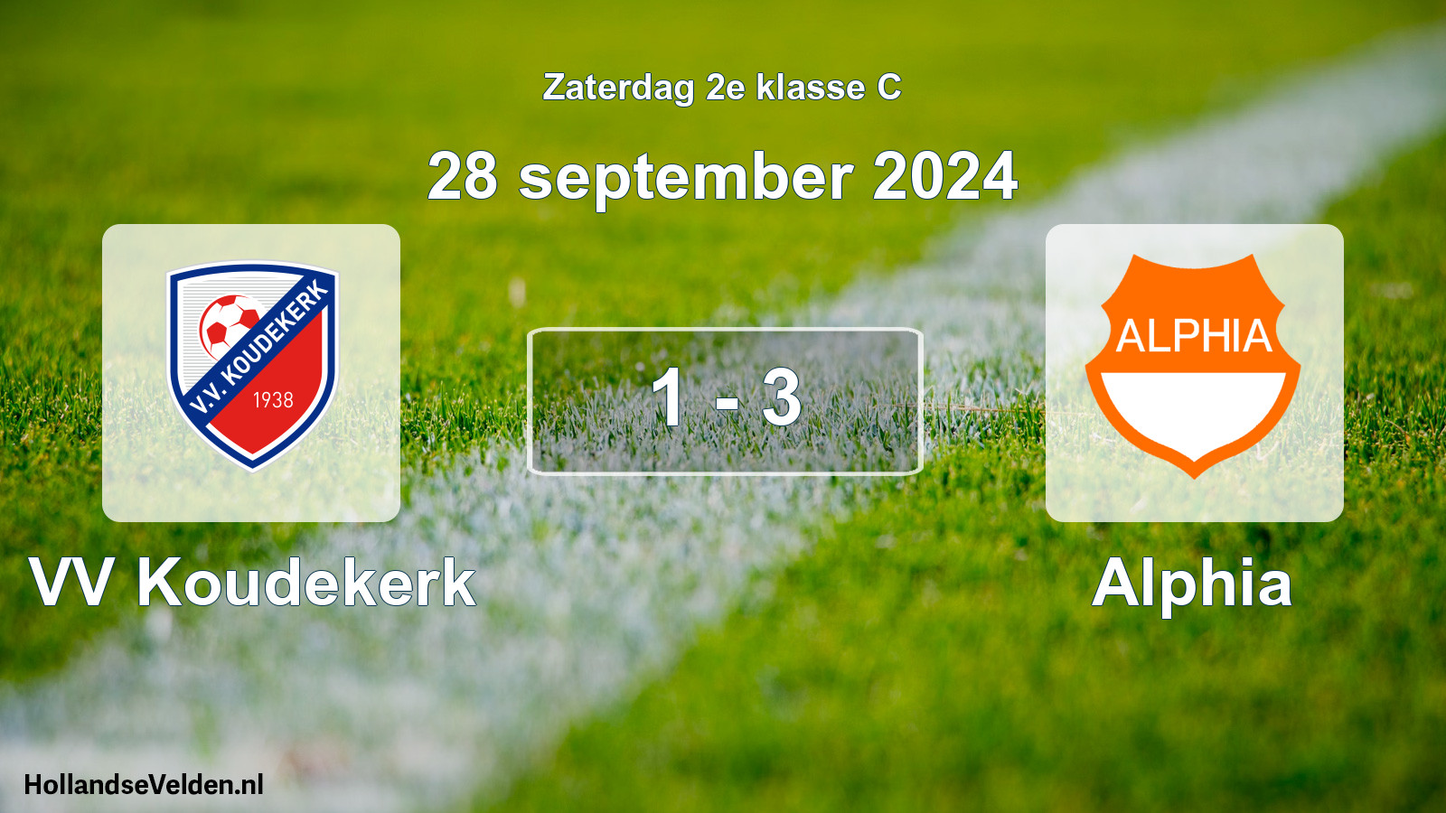 Total number of matches played: VV Koudekerk - Alphia 1 - 3 (28 September 2024)
