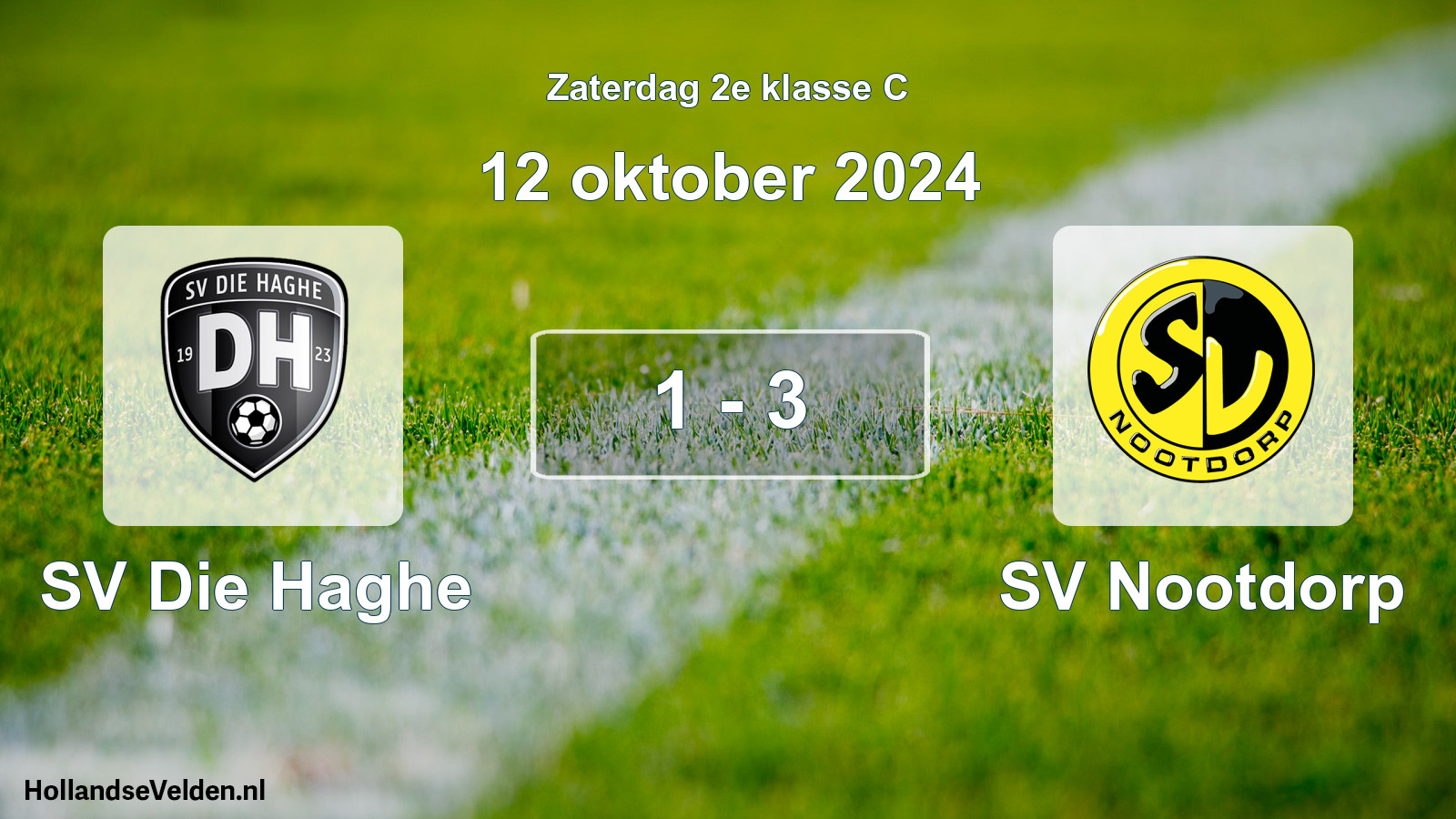 Total number of matches played: SV Die Haghe - SV Nootdorp 1 - 3 (12 October 2024)