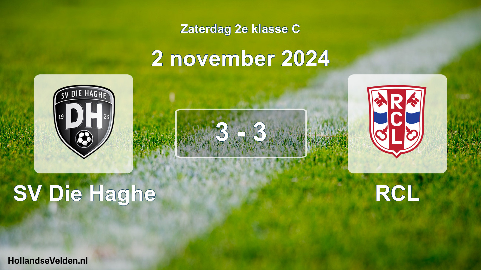 Total number of matches played: SV Die Haghe - RCL 3 - 3 (2 November 2024)