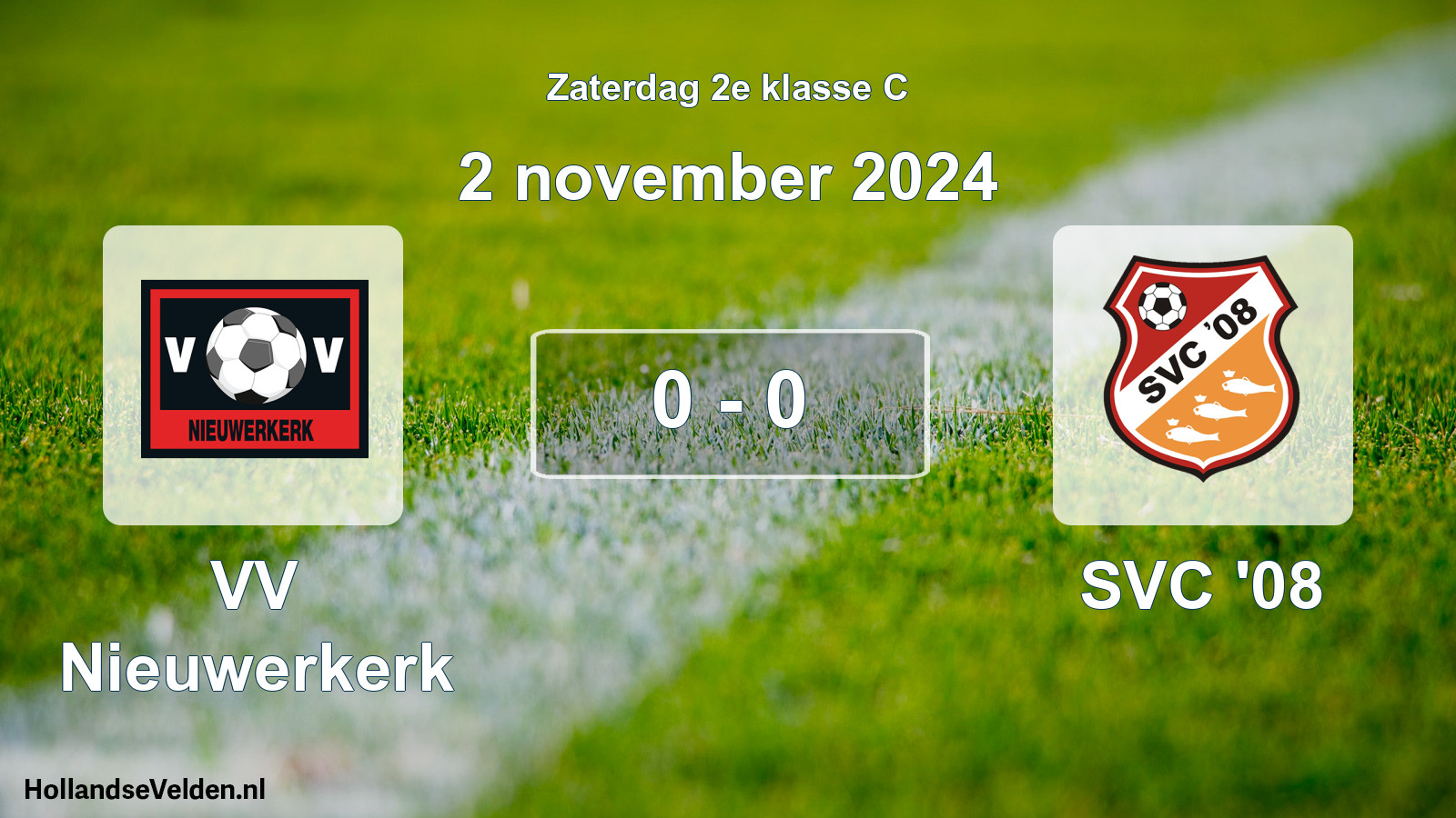 Total number of matches played: VV Nieuwerkerk - SVC '08 0 - 0 (2 November 2024)