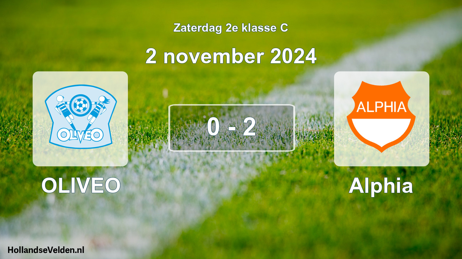 Total number of matches played: OLIVEO - Alphia 0 - 2 (2 November 2024)