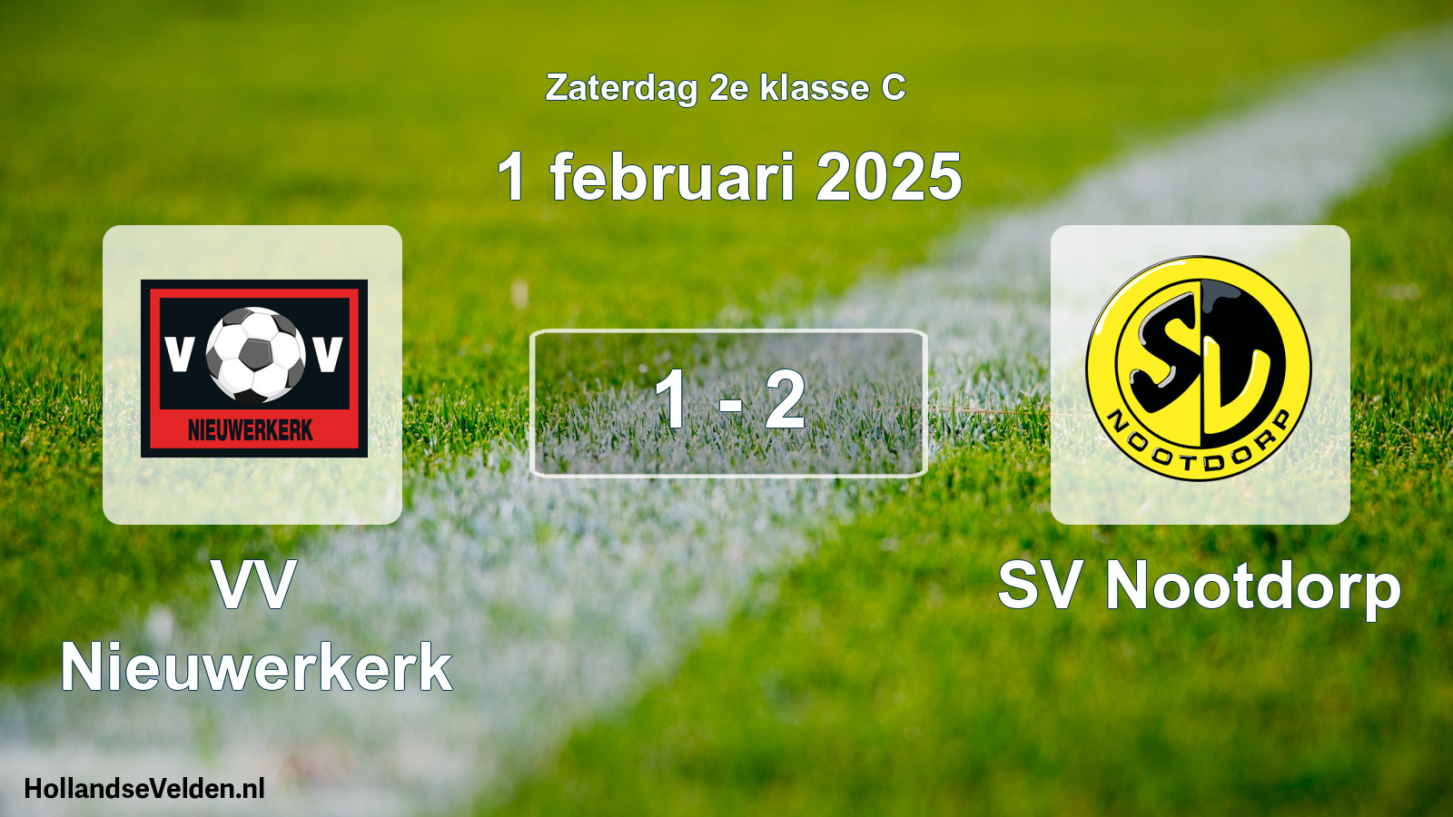 Total number of matches played: VV Nieuwerkerk - SV Nootdorp 1 - 2 (1 February 2025)