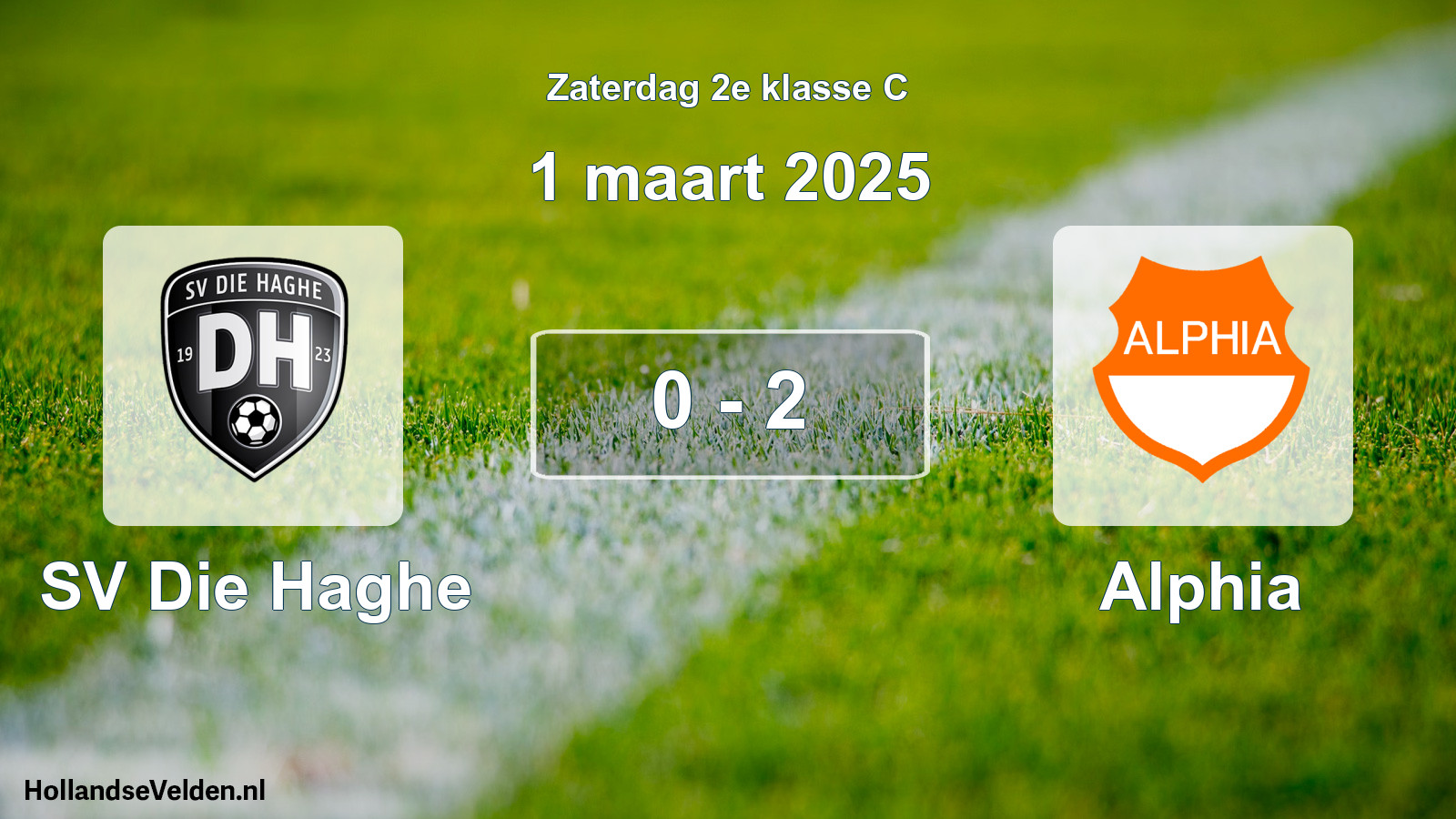 Total number of matches played: SV Die Haghe - Alphia 0 - 2 (1 March 2025)