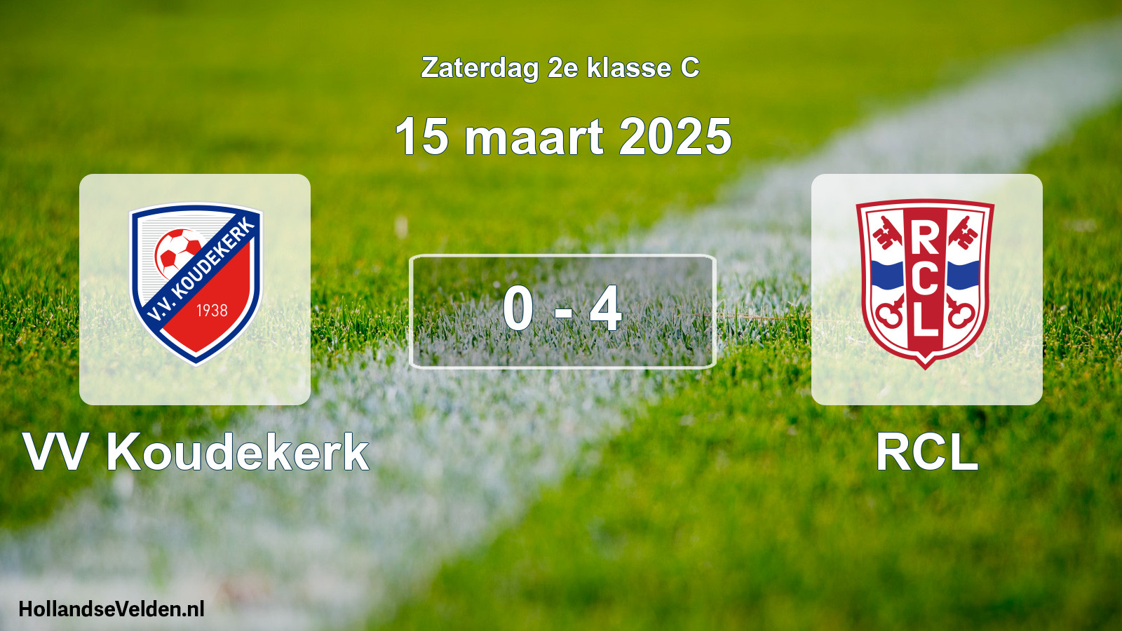 Total number of matches played: VV Koudekerk - RCL 0 - 4 (15 March 2025)