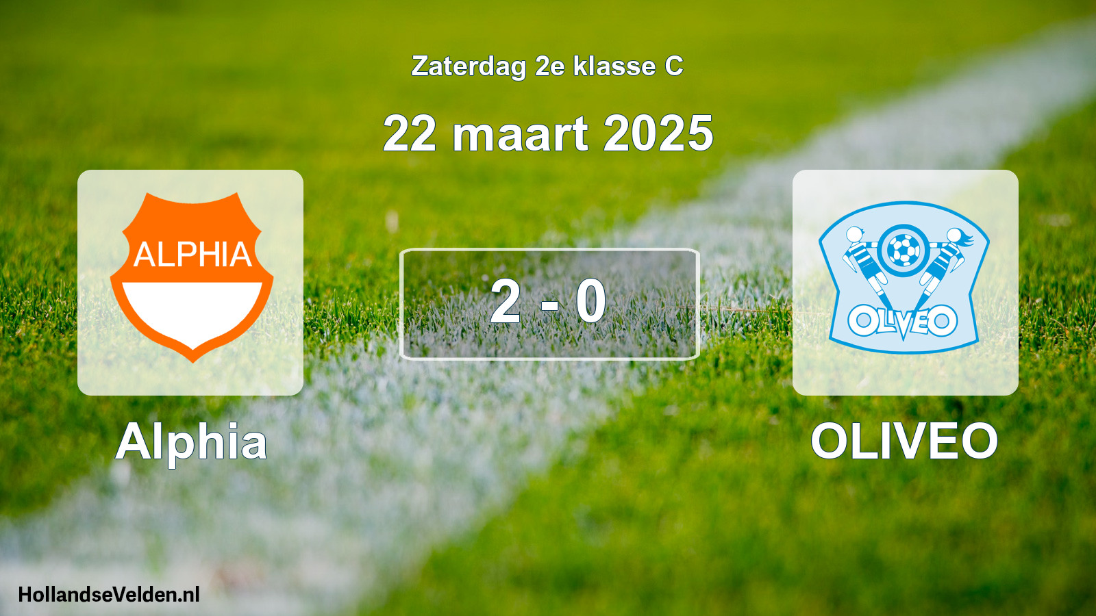 Total number of matches played: Alphia - OLIVEO 2 - 0 (22 March 2025)