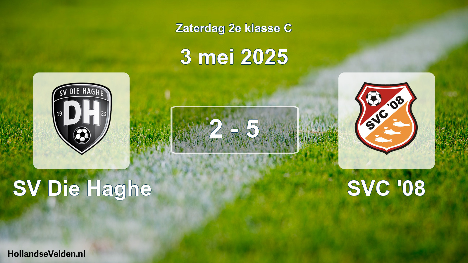 Total number of matches played: SV Die Haghe - SVC '08 2 - 5 (3 May 2025)