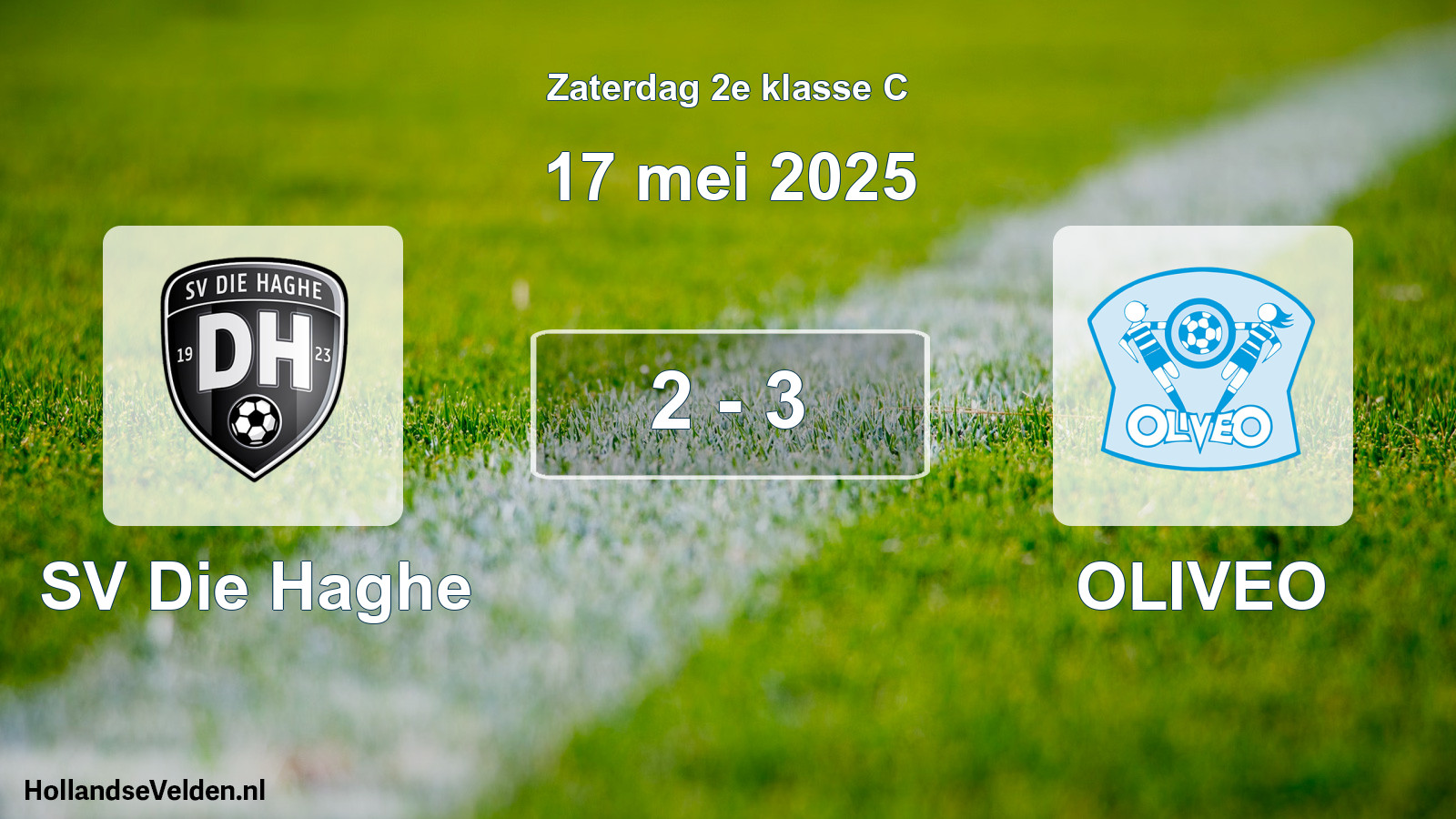 Total number of matches played: SV Die Haghe - OLIVEO 2 - 3 (17 May 2025)