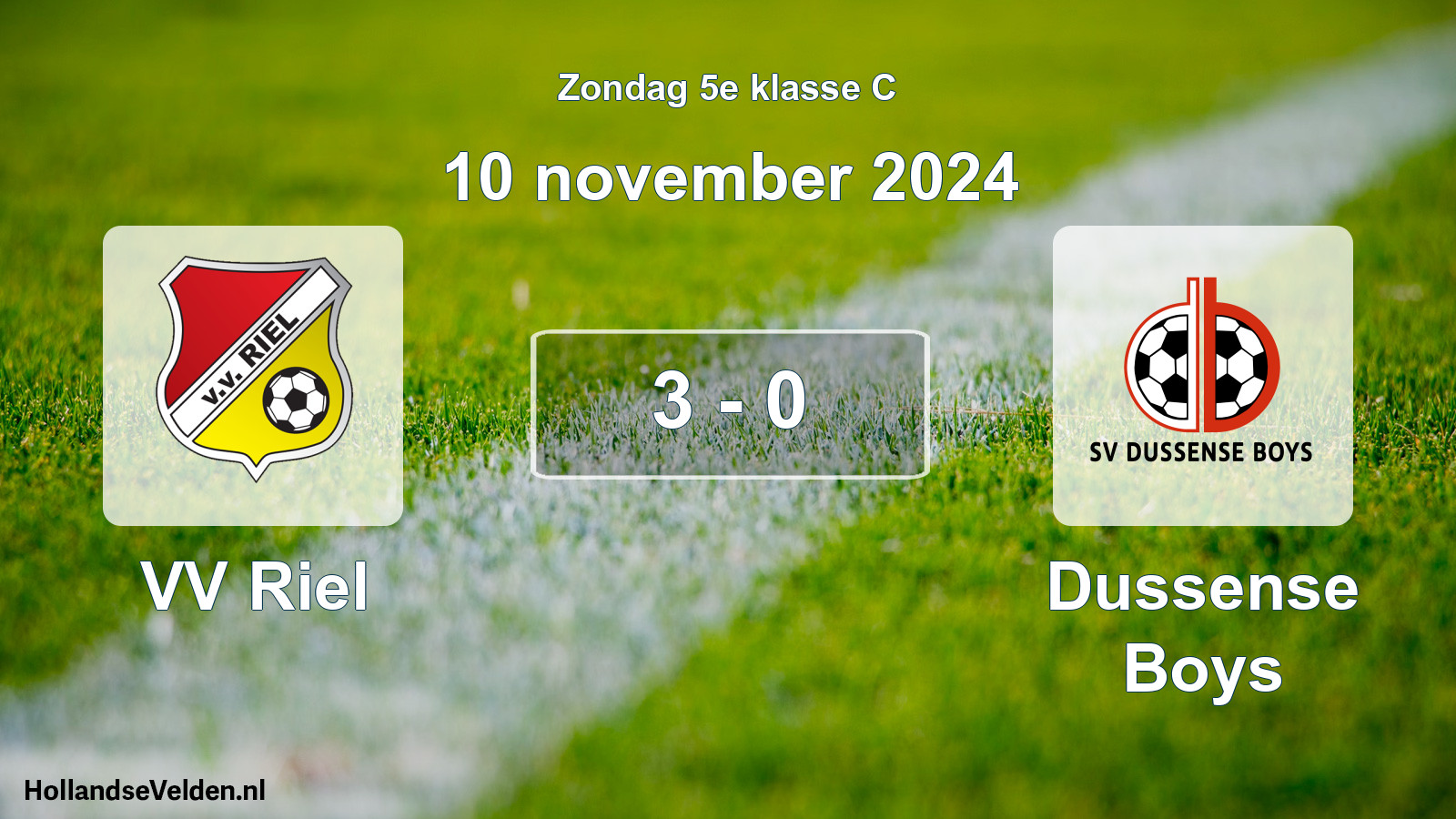 Total number of matches played: VV Riel - Dussense Boys 3 - 0 (10 November 2024)