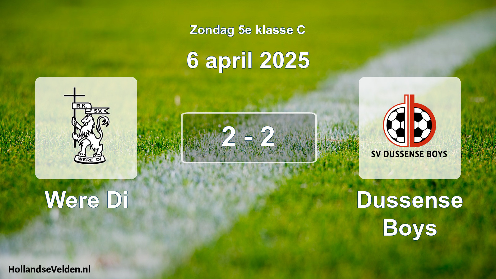 Total number of matches played: Were Di - Dussense Boys 2 - 2 (6 April 2025)
