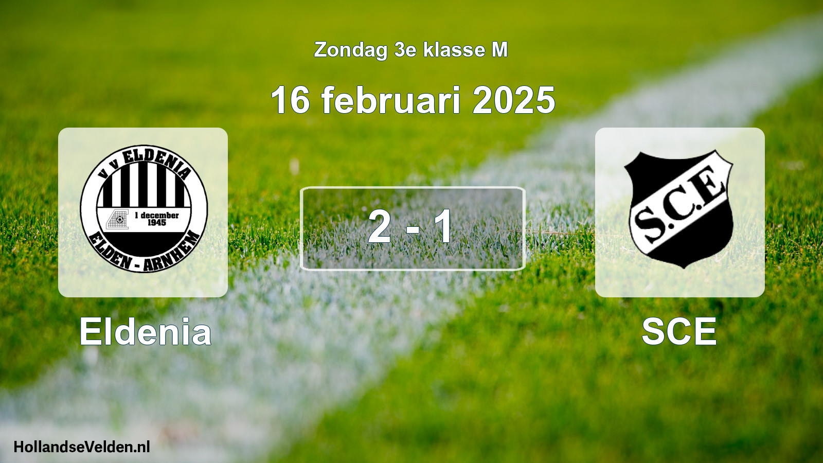 Total number of matches played: Eldenia - SCE 2 - 1 (16 February 2025)