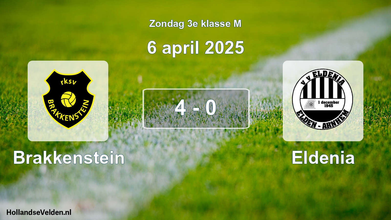 Total number of matches played: Brakkenstein - Eldenia 4 - 0 (6 April 2025)