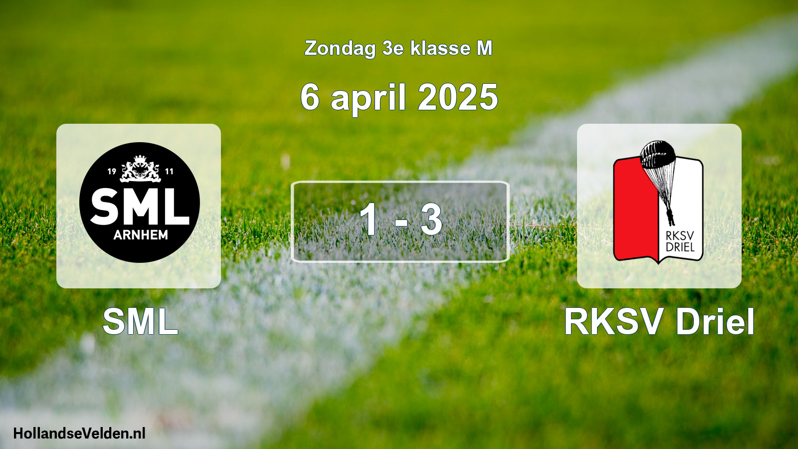 Total number of matches played: SML - RKSV Driel 1 - 3 (6 April 2025)