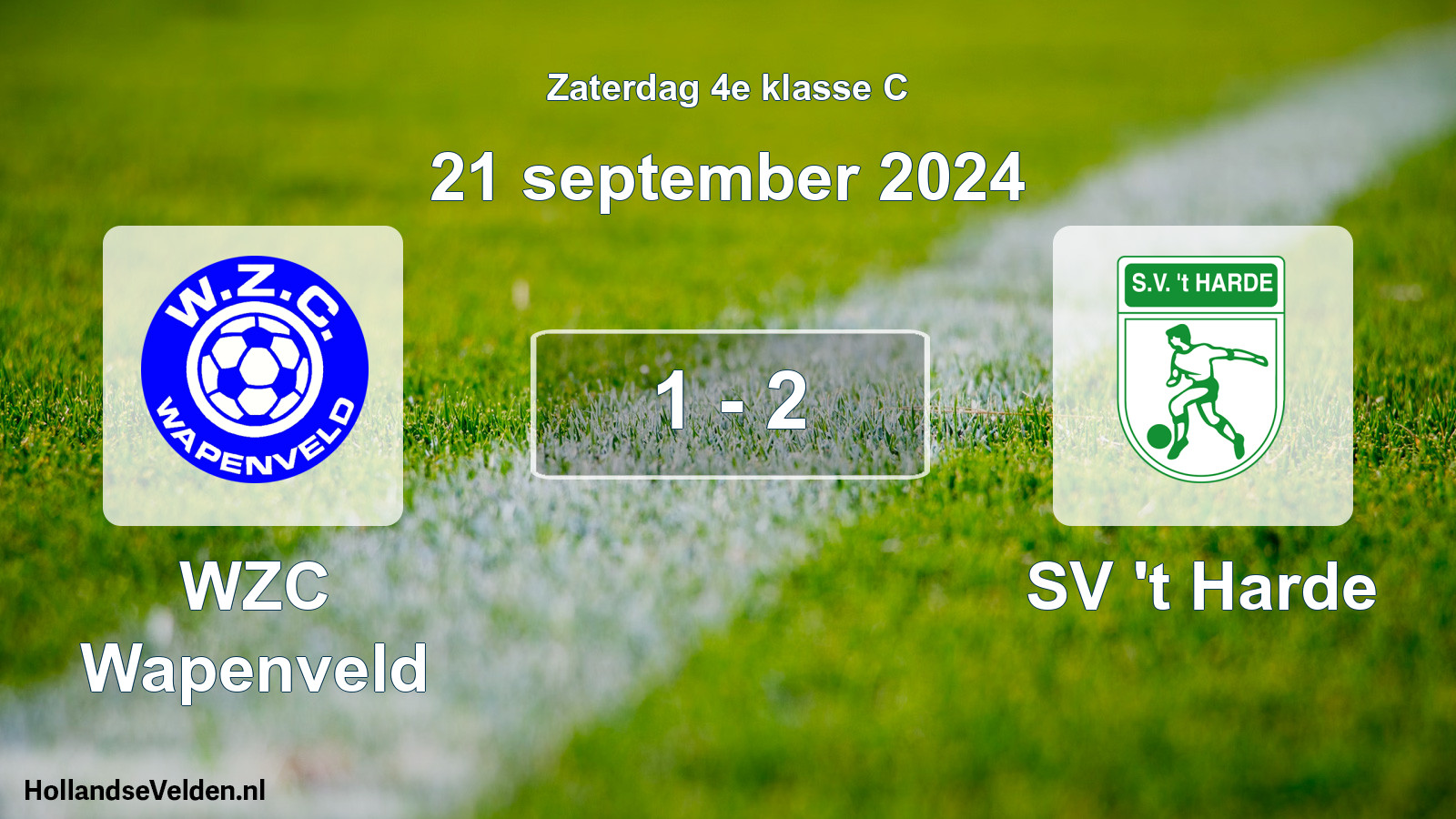 Total number of matches played: WZC Wapenveld - SV 't Harde 1 - 2 (21 September 2024)