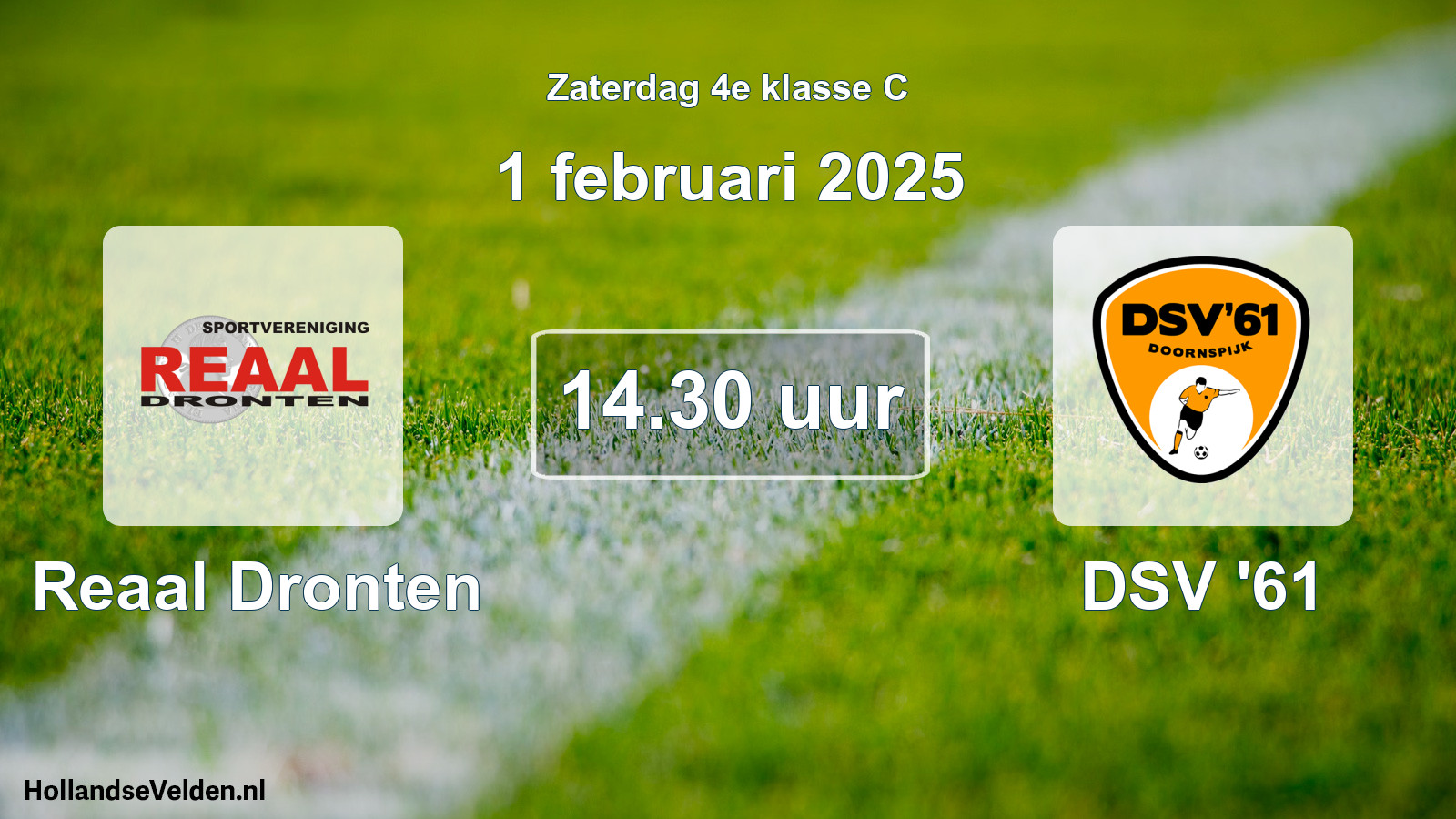 Scheduled Match: Reaal Dronten - DSV '61 (1 February 2025)