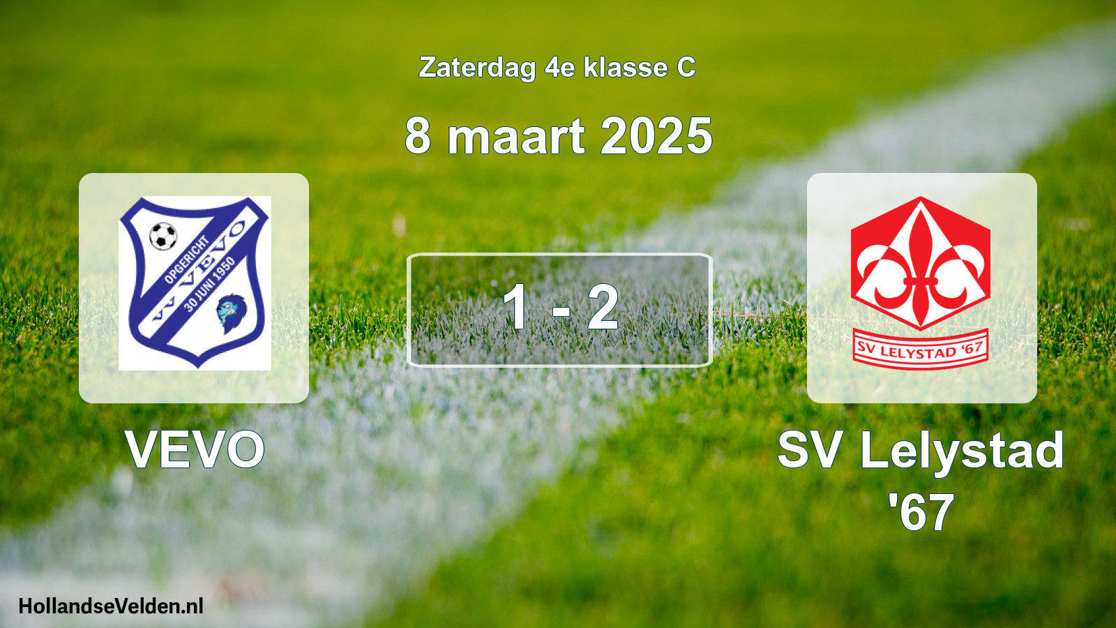 Total number of matches played: VEVO - SV Lelystad '67 1 - 2 (8 March 2025)