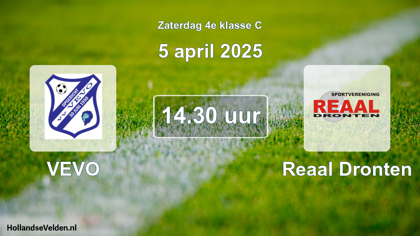 Scheduled Match: VEVO - Reaal Dronten (5 April 2025)