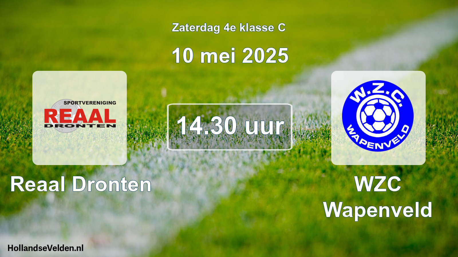 Scheduled Match: Reaal Dronten - WZC Wapenveld (10 May 2025)