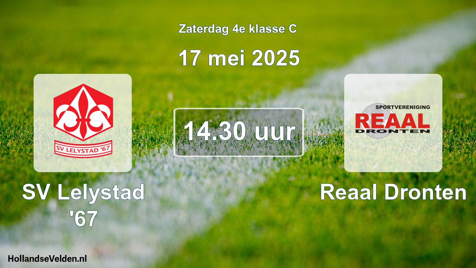 Scheduled Match: SV Lelystad '67 - Reaal Dronten (17 May 2025)