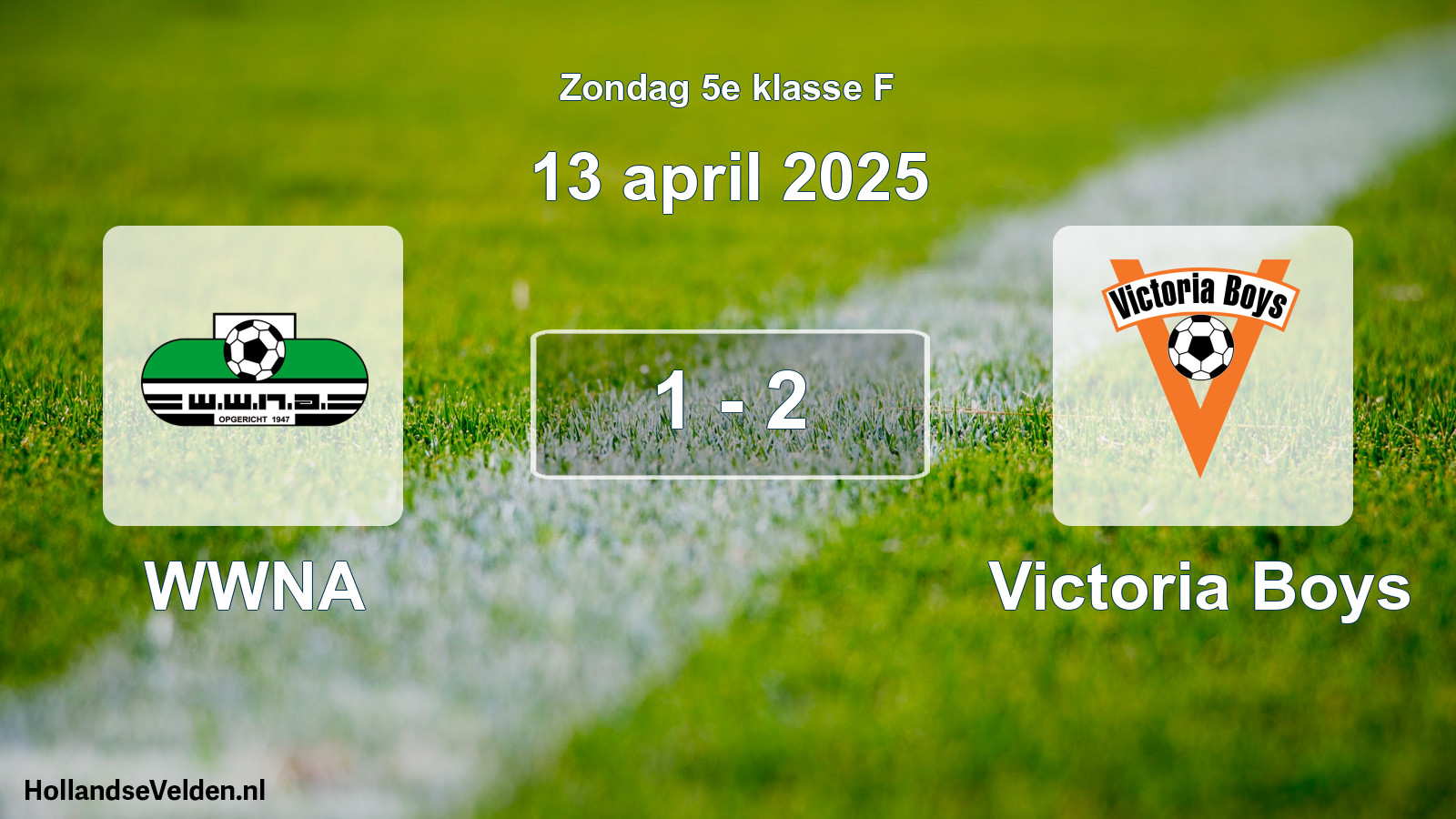 Total number of matches played: WWNA - Victoria Boys 1 - 2 (13 April 2025)