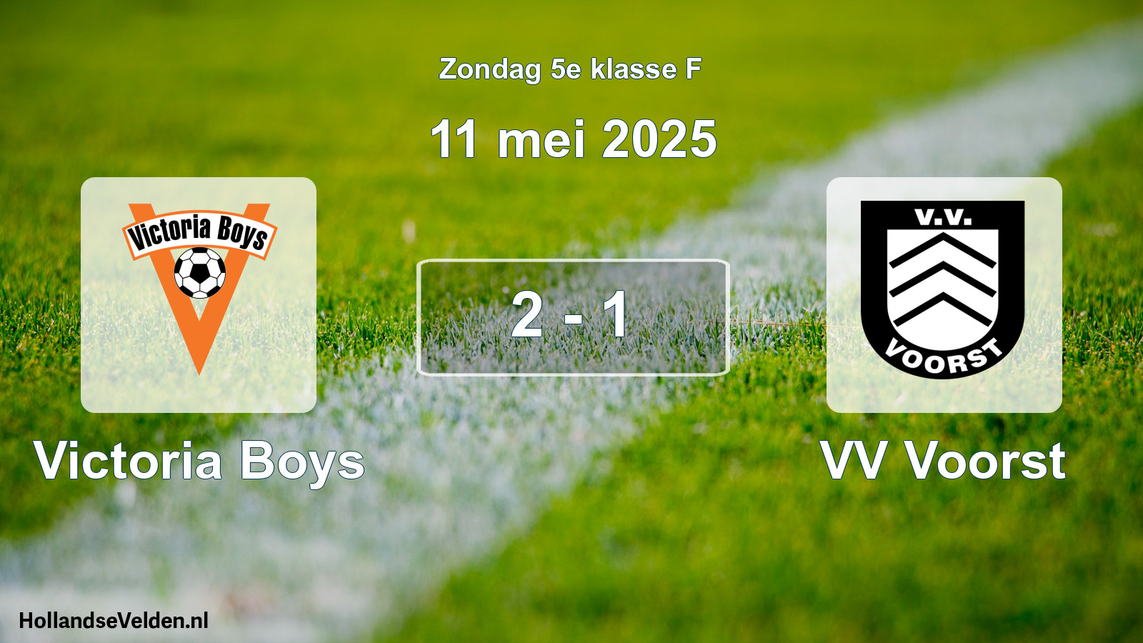 Total number of matches played: Victoria Boys - VV Voorst 2 - 1 (11 May 2025)