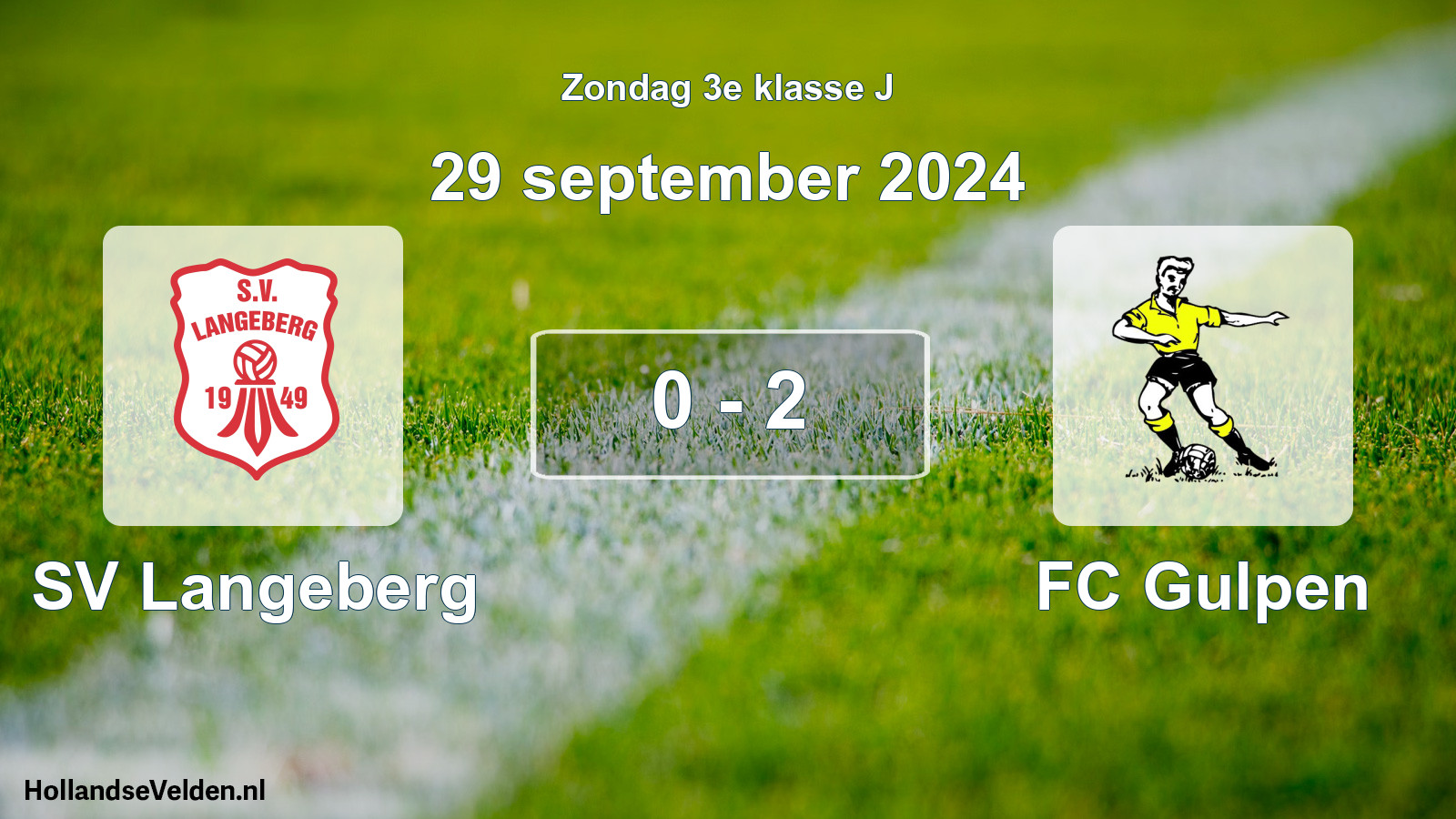 Total number of matches played: SV Langeberg - FC Gulpen 0 - 2 (29 September 2024)
