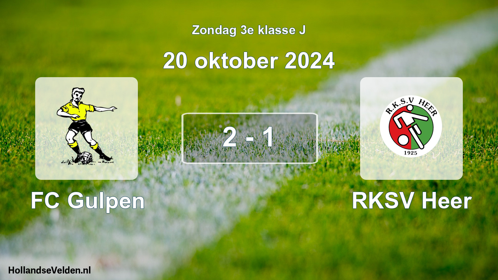 Total number of matches played: FC Gulpen - RKSV Heer 2 - 1 (20 October 2024)