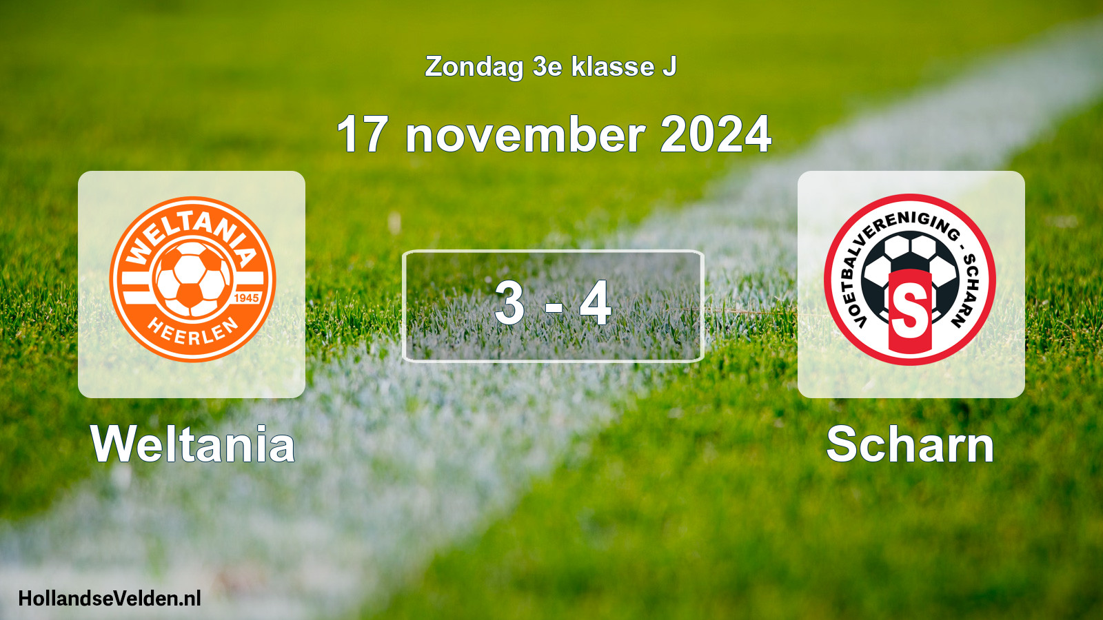 Total number of matches played: Weltania - Scharn 3 - 4 (17 November 2024)